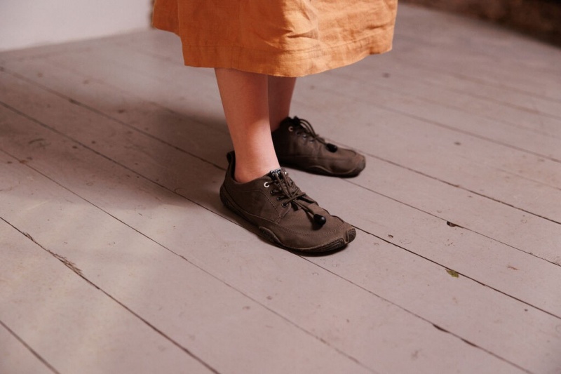 Wildling Tanuki Blotevoeten Schoenen Kinderen Donkerkhaki | Belgie-IGDHLU601